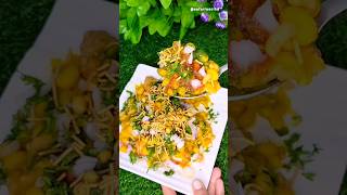 Evening snacks  street foods recipe  samosa chaat  samosa folding technique shorts ytshorts [upl. by Shelah257]