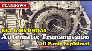 KIA amp Hyundai Six Speed Automatic Transmission Components Teardown and explanation [upl. by Rosamond]