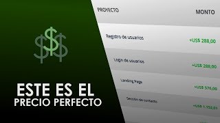 CUANTO COBRAR POR HACER UN SITIO WEB  LA MEJOR OPCIÓN [upl. by Tonia]