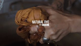 HOW TO NATURAL DYE AT HOME WITH ONION SKINS  BOTANICAL COLOUR  SHADES OF ORANGE [upl. by Sanalda]