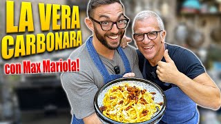 MAX MARIOLA mi insegna la VERA CARBONARA ChefMaxMariola [upl. by Ardnael]