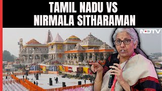 Nirmala Sitharamans Charge Tamil Nadu quotBannedquot Ram Temple Live Telecast [upl. by Nylknarf]