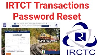 how to reset irctc transaction password  how to reset irctc loyalty account transaction password [upl. by Aihseyn]