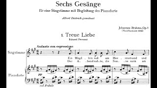 6 SongsGesänge Op7 By Johannes Brahms with Score [upl. by Nivram]