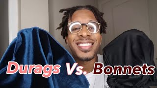 Durags vs Bonnets  Which works best  Tips on Dreadlock Frizz [upl. by Mercado]