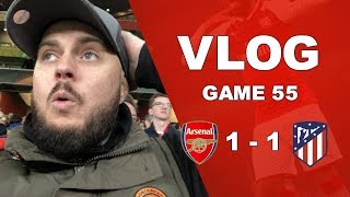 ARSENAL 1 v 1 ATLÉTICO MADRID  THAT FEELS LIKE DEFEAT  MATCHDAY VLOG [upl. by Hamner]