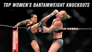 Top 10 Womens Bantamweight Knockouts in UFC History [upl. by Anwahsad]