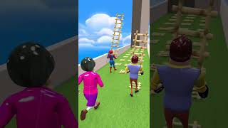 Help Nick Ladder Run Challenge in Scary Teacher 3D [upl. by Labotsirhc]