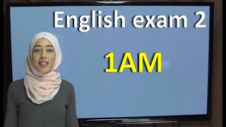 English exam 2 امتحان اللغة الانجليزية للسنة الأولى متوسط الفصل الاول [upl. by Aramot]