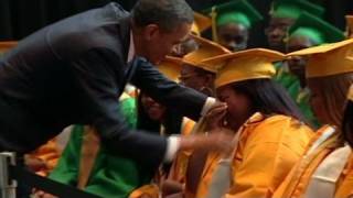 CNN Obama greets Memphis high school grads [upl. by Christopher]