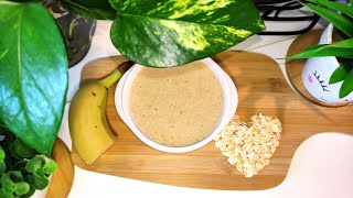 recette bébé flocons davoine et banane pour 6 mois [upl. by Khai]