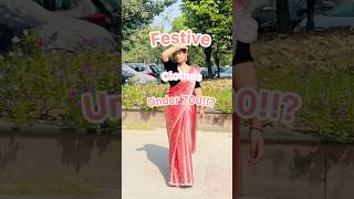 Festive outfit ideas from myntra under ₹700  Srishti Gupta [upl. by Trebreh]