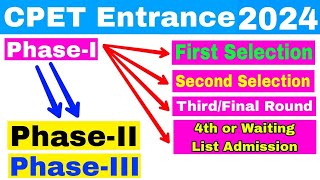 CPET PHASE IIIIII 2024 DETAILS🥰NEW TIMELINES AND GUIDELINES FOR eADMISSION PG ODISHAROUND 1234 [upl. by Ayocat]