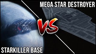 STARKILLER BASE vs MEGA STAR DESTROYER in Empire at War [upl. by Cleodell173]