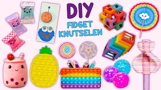 12 EENVOUDIGE DIY FIDGET IDEEËN  SQUISHY  PAPIEREN ONEINDIGE KUBUS  POP IT fidget [upl. by Stutzman]