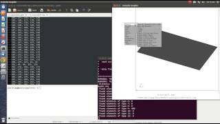 GMSH Calculix Plate Frequency Analysis [upl. by Gerdy]