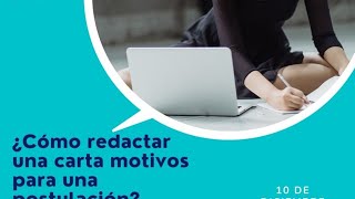 ¿Cómo redactar una carta motivos para una postulación [upl. by Rafaela]