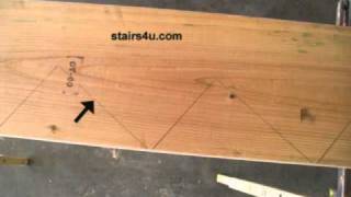 Marking Stair Stringer Tip  How To Build Stairs [upl. by Hansen]