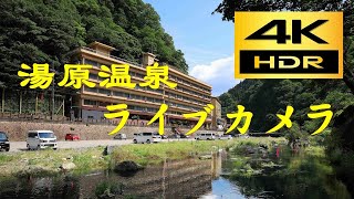 湯原温泉ライブカメラ 露天風呂砂湯入口手前 岡山県真庭市 Yubara Onsen Live Camera Maniwa City Okayama Japan [upl. by Oluas]