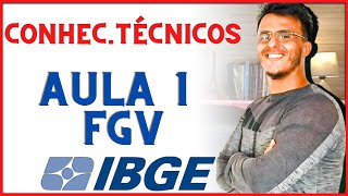 Concurso IBGE 2022 – Conhecimentos Técnicos para Concurso IBGE  FGV  Censo Demográfico 20202022 [upl. by Ashton]