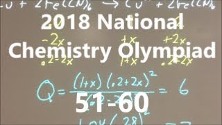 2018 National Chemistry Olympiad 5160 [upl. by England]