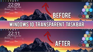 How To Make Taskbar Transparent In Windows 10  11 [upl. by Ahsiemac267]