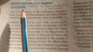 Myositis Ossificans post traumatic ossification [upl. by Aisirtap]