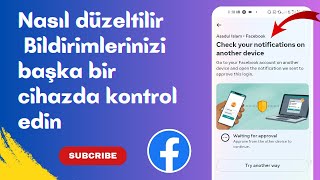 Bildiriminizi başka bir cihazda kontrol etme facebook sorununu düzeltme [upl. by Roanna794]