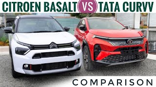 Tata Curvv vs Citroen Basalt 2024  Worth It  Tata Curvv vs Basalt Citroen  Tata Curvv 2024 [upl. by Tamarra433]