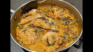 Tuscan chicken  Mediterranean chicken recipe [upl. by Jewel]