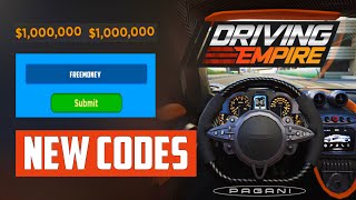 NEW ALL WORKING CODES FOR Driving Empire IN SEPTEMBER 2023 ROBLOX Driving Empire CODES [upl. by Yenmor]