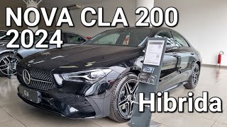 Mercedes CLA 200 2024 Chegou mais bonita hibrida e completa Avaliação completa [upl. by Hannala]