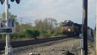 Norfolk Southern Intermodal At Clintonville Ohio [upl. by Mehalek]