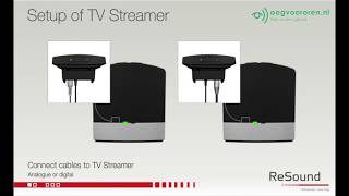 Instellen van de ReSound Unite TV Streamer 2  Oogvoororennl [upl. by Annahsat500]