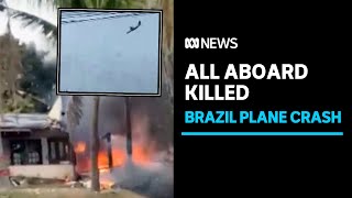 Brazil plane crash kills all 61 people on board local officials say  ABC News [upl. by Noami]