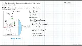 10–32 Moments of Inertia Chapter 10 Hibbeler Statics Benam Academy [upl. by Wolf480]