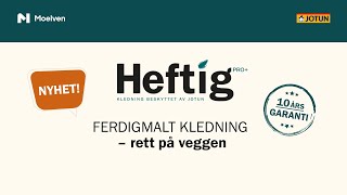 Moelven Heftig PRO  Ferdigmalt kledning rett på veggen [upl. by Aznaed134]