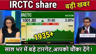 IRCTC share newsBuy or Not irctc share analysistarget price tomorrowirctc share latest news [upl. by Naquin]