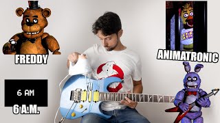 Five Nights At Freddys sounds on guitar [upl. by Naujet]