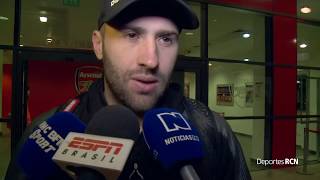 David Ospina y la clasificación de Arsenal a los cuartos de final de la Europa League [upl. by Nivlad]