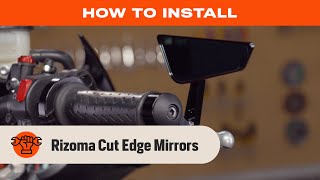 How to Install Rizoma Cut Edge Bar End Mirrors on a Motorcycle [upl. by Airdni]