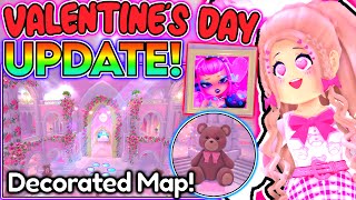 VALENTINES DAY UPDATE OUT NEW DECORATIONS IN CASTLES HEART amp SHOP UPDATE SOON ROBLOX Royale High [upl. by Leigha818]