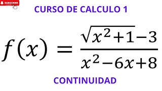 CURSO DE CALCULO 1  CLASE 38  CONTINUIDAD [upl. by Thebazile]