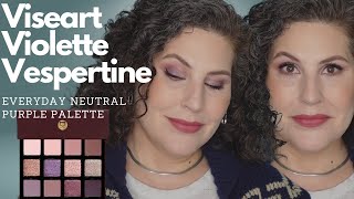 Viseart Violette Vespertine Eyeshadow Palette  Everyday Neutral Purple Palette [upl. by Sgninnej896]