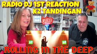 RADIO DJ First KZ TANDINGAN Reaction  ROLLING IN THE DEEP Adele Cover reaction [upl. by Tansey]