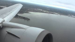 Boeing 767300 American Airlines Takeoff Boston HD 1080p [upl. by Dolley]