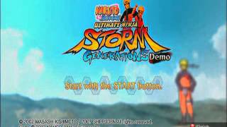 Naruto Shippuden Ultimate Ninja Storm Generations Start Menu Music [upl. by Hsekar]