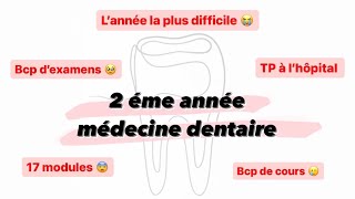 Tout sur la 2 éme année médecine dentaire à Alger  cours  modules  examens… [upl. by Dinan]