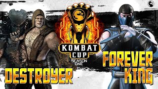 DESTROYER V FOREVERKING  KOMBAT CUP 2016  SEASON 1  MKX [upl. by Melliw]