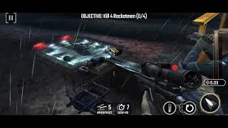 Sniper Strike Z1 North Sea Rifle Mission 17 Clean Getaway Kill 4 Rocketmen [upl. by Rumery]